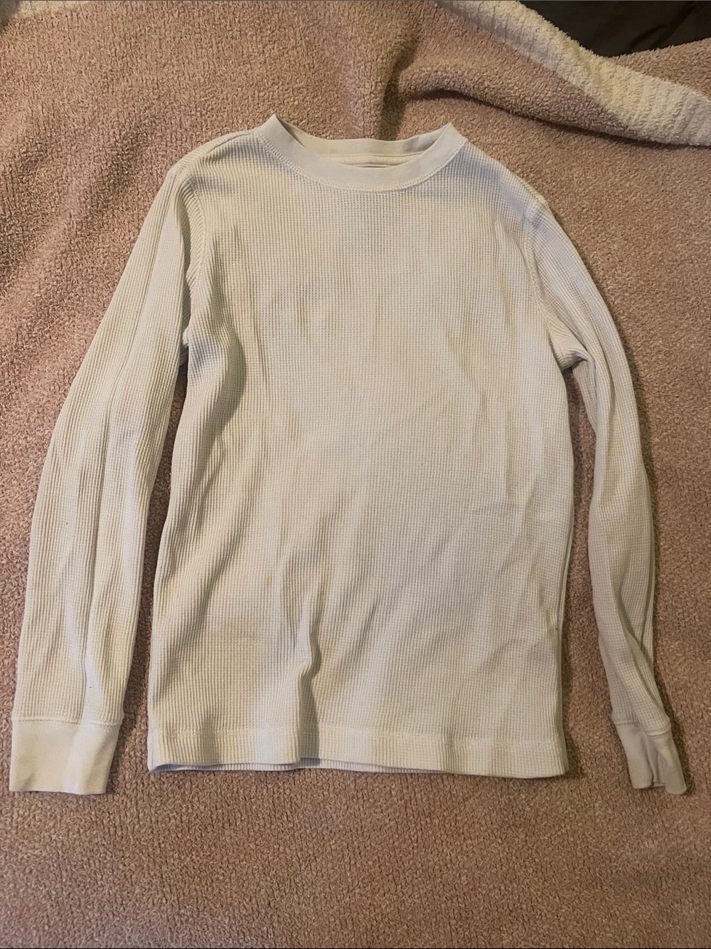 urban pipeline White Ribbed Thermal Crewneck Sweater